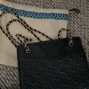 Tory Burch leather cords body/shoulder bag